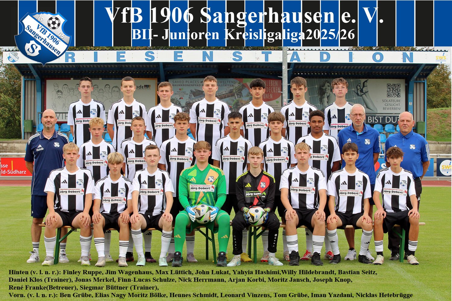 BII jugend U17 Kreisliga 2025 26 mit Namenjpg
